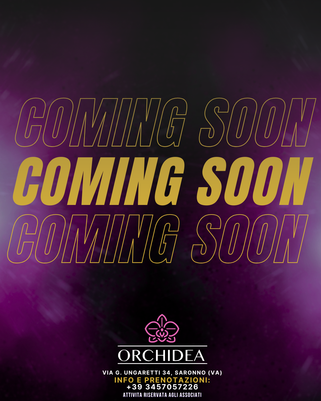 Locandina serata Orchidea