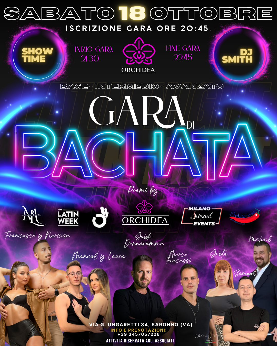 Locandina serata Orchidea