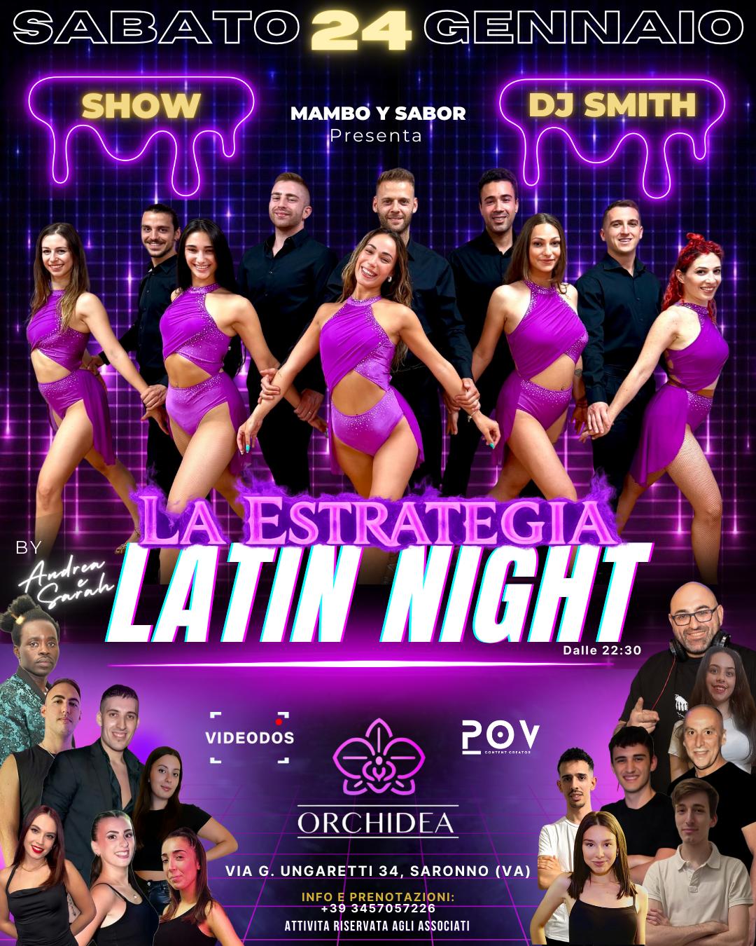 Locandina serata Orchidea