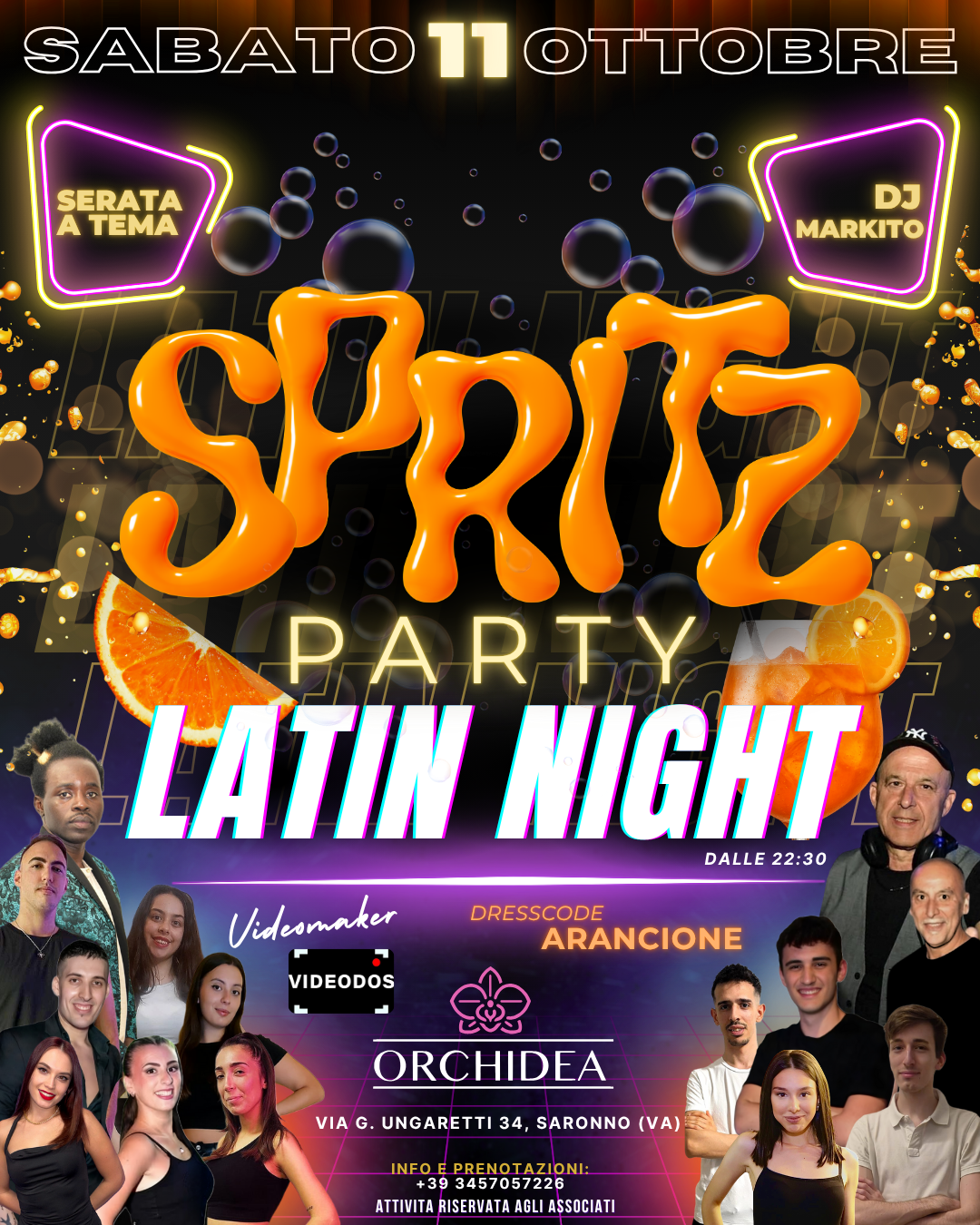 Locandina serata Orchidea